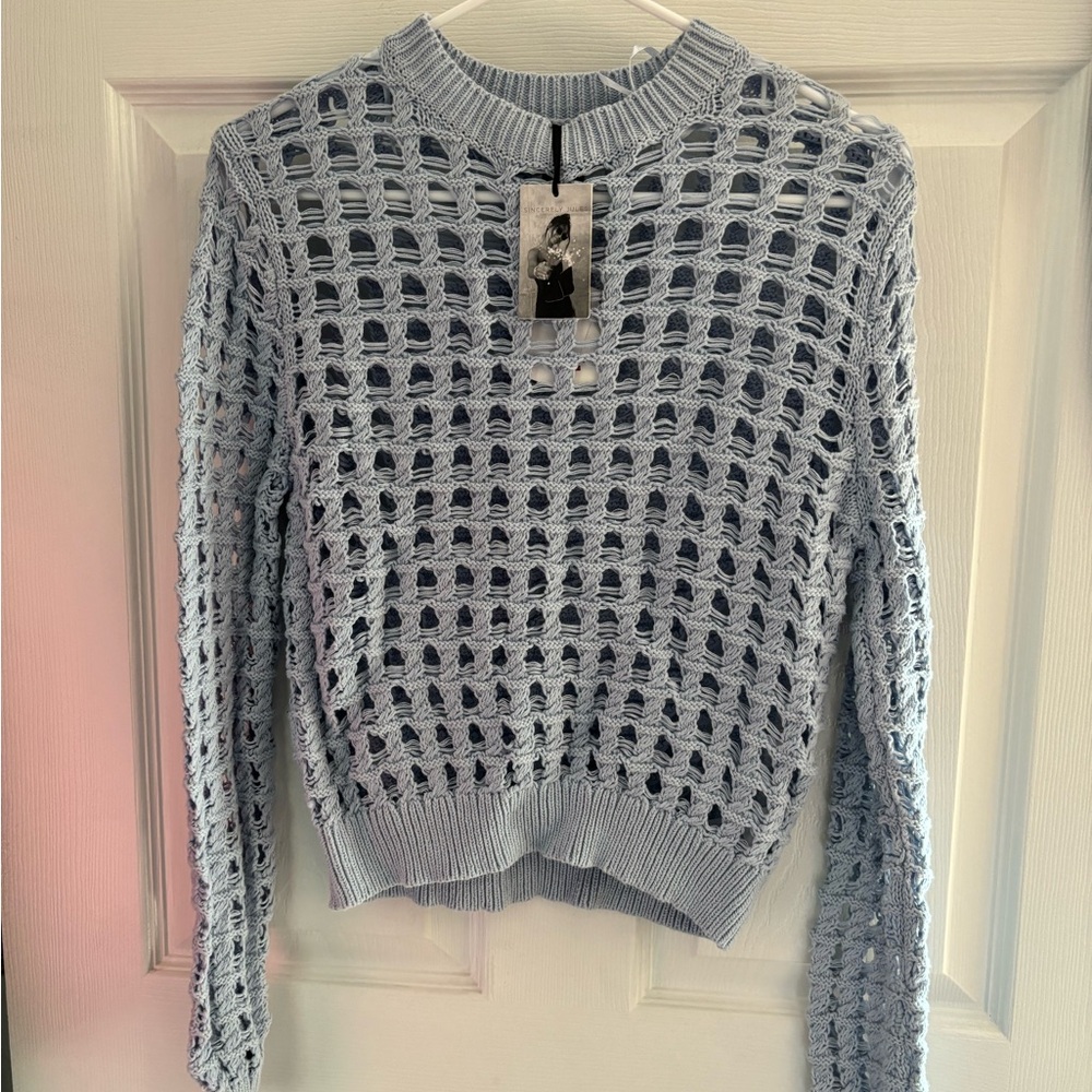 Cute fishnet sweater